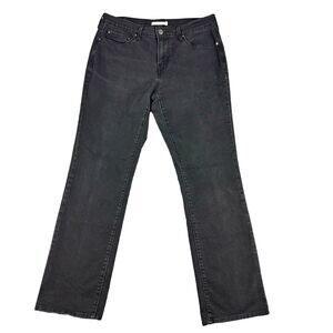 Levis Jeans Womens 29 Black Denim 505 Straight Straight Leg Pockets Preppy Pants
